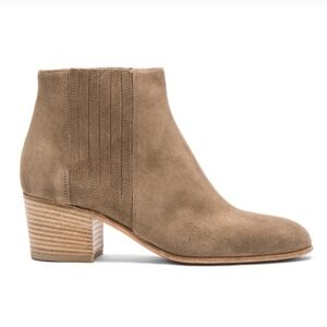 Vince "Haider" Suede Heeled Ankle Boots Tan Flint | Women's Size 9.5